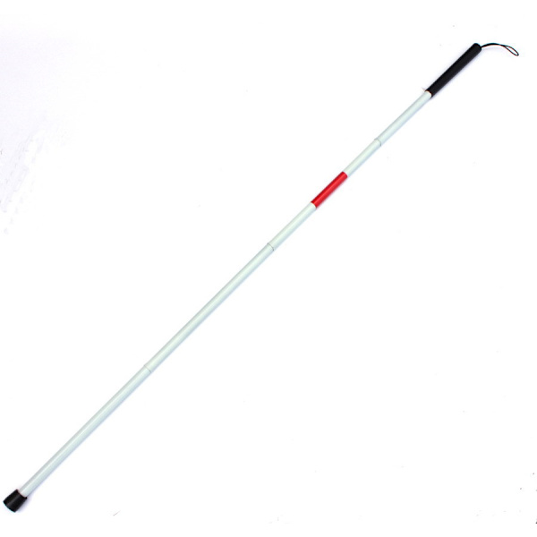 Käppar för blinda, promenadkäppar för blinda, hopfällbar käpp för blinda, 124 cm 4 sektioner aluminiumlegering hopfällbar käpp, för blinda