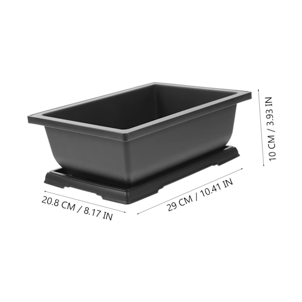 Plastkrukor för suckulenter er er er Trädgårdskrukor Krukor Rektangulär Kruka för suckulenter Balkong Bonsai Kruka
