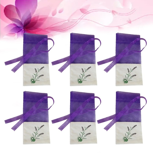 6 stk. Sachet Craft Pose Lavendelduftposer Blomsterpose Skuffe Duftposer