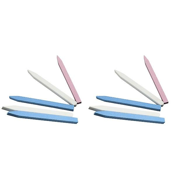15 st Nail Art-filer Pumice Sten Manikyr Poleringsverktyg För Hemma Salong (slumpmässig Färg) 10 st 10 pcs