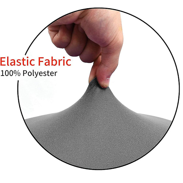 2 kpl Kangas Toimisto Kokouskalusteet Tarvikkeet Jakkara Peite Pyöreä Baarijakkara Peitteet - Super Pehmeä Ja Pestävä Elastinen Jakkara Päällinen 3045cm ChGrey Grey