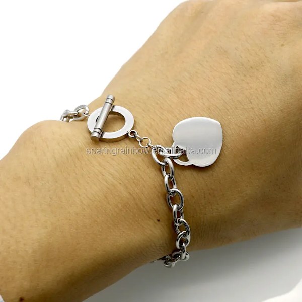 Jentearmbånd Hjerteformet armbånd Jente smykker Gave Morsdaggave