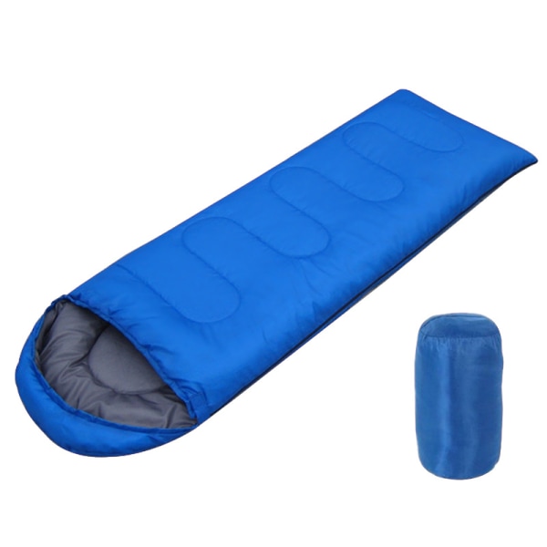 Bomuldsflanell sovepose med pude 4 årstider Varmt koldt vejr Bærbar letvægts sovepose Udendørs Camping Vandreture