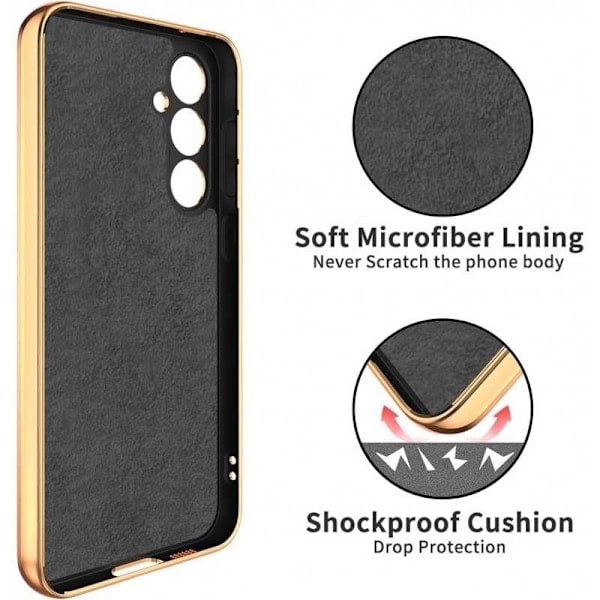 Samsung A55 5G Elegant og Stødsikkert Cover med Ringholder Flawless - Sort