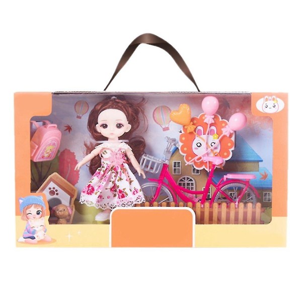 Presentdocka Set Princess Doll Presentbox Girl Toy E