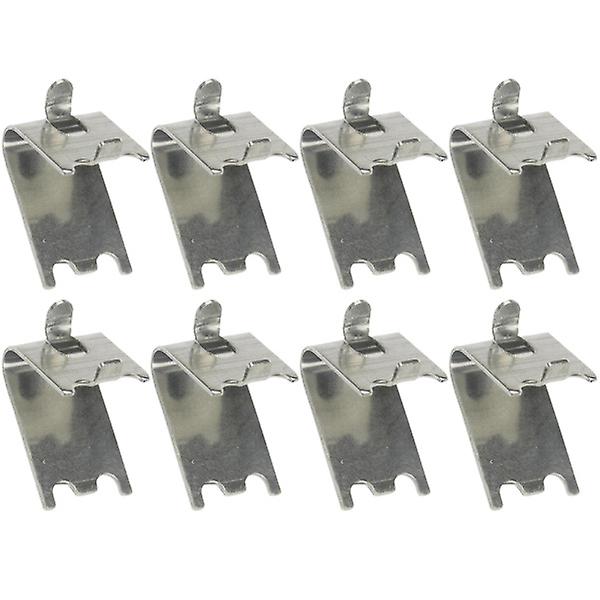 8 kpl Pakastinka Hyllykiinnikkeitä Jääkaapin Tukiklipsit Jääkaapin Hyllytuki Klipsit Koukut Hopea 4X3CM Silver 4X3CM