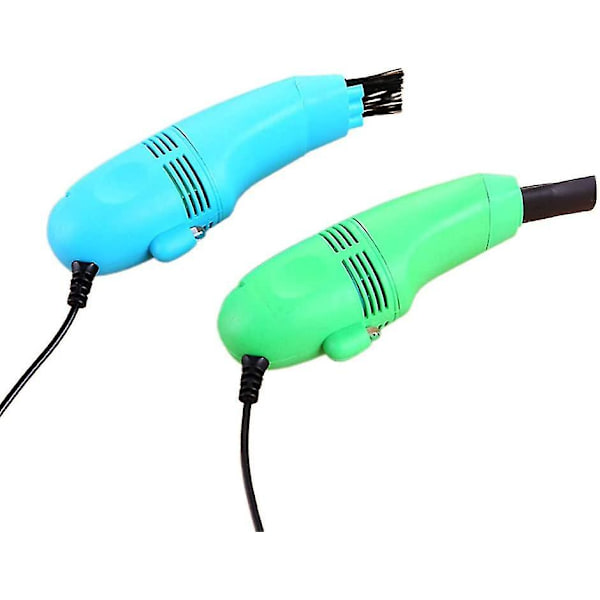 2 kpl Mini-imuri USB-näppäimistöpuhdistaja Kannettava näppäimistön puhdistusharja