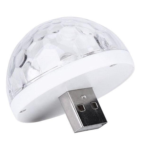 5V 5W RGBW Mini USB Discolampa med Mobiltelefonadapter (för Android)_RY