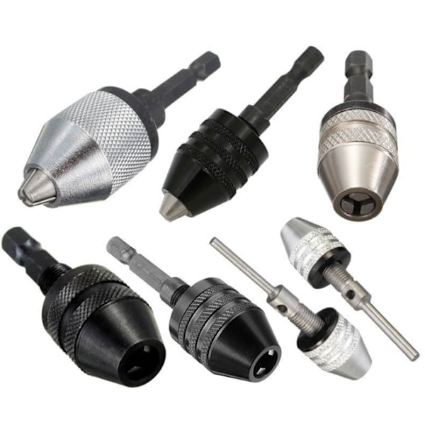 Trebacks-chuck med sexkantskaft Omvandlingschuck med tre backar Multifunktionell trebacks-chuck Liten elektrisk slipchuck Mini trebacks-borrchuck