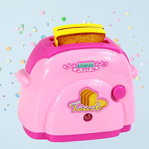 1 stk Mini Simulert Brødbaker Små Apparater Kjøkken Bakermaskin Leke Uten Batteri For Barn (Tilfeldig Farge) Rosa Pink