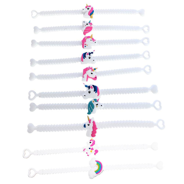30 stk Silikonarmbånd Cosplay Armbånd Cosplay Slap Ringer Unicorn Armbånd Silikonringer 30stk 30pcs