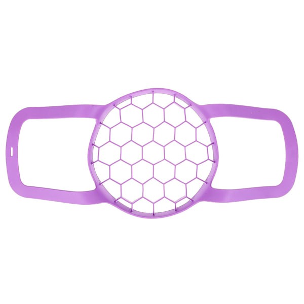1 kpl Monitoiminen Käsikäyttöinen Höyrystin Silikoninen Vihannessäiliö Valutuskori Violetti 21X21X15cm Purple 21X21X15cm