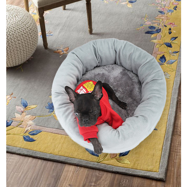 Katte- og Hundehule Net Rød Æggekage Dyrehule Krystal Super Blød Vintervarm Indendørs Dyreseng, Grå M
