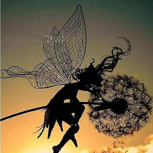 Dansende Fe Dandelion Statue Ornament Stakes Dandelion E Dandelion E