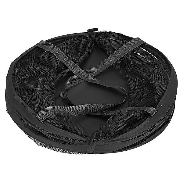 Hopfällbar Tvättrådsnätkorg Tvätkläder Förvaringkorg För Hemma Svart 58X36X36CM Black 58X36X36CM