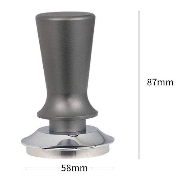 Elastinen jauhepuristimen kahvivasara 58mm, hopeaharmaa