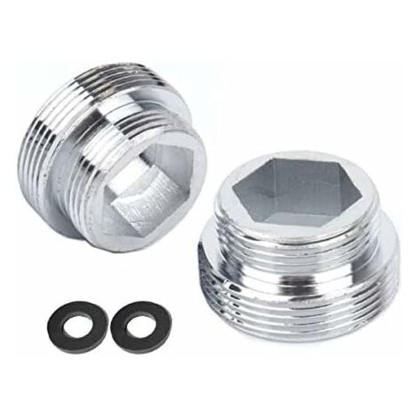 2-pack Massiv Metall Kranadapter för Köksblandare (M24 till M22)
