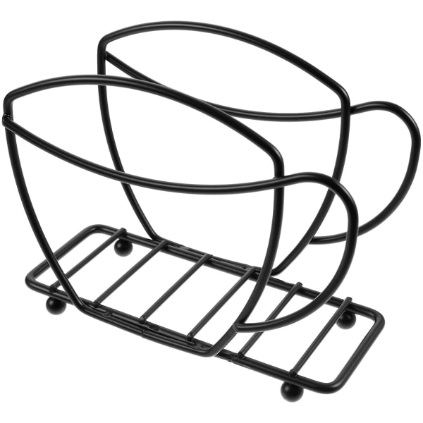 Serviettiteline Kahvikupin Muotoinen Serviettijakaja Vapaasti Seisova Serviettiteline Kotiin Musta 16.5X13.5X7.5 Black 16.5X13.5X7.5CM