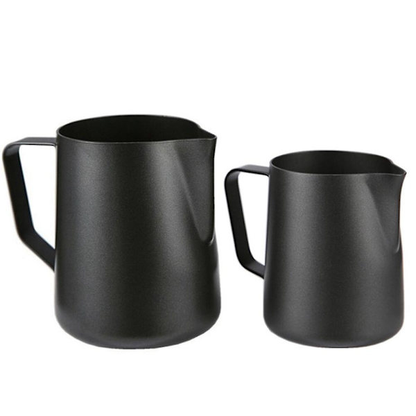 600 ml Maitokahvikannu Ruostumaton Teräs Kerma Kahvi Taiteen Tekeminen Kupit Macchiato Cappuccino Latte Musta Black