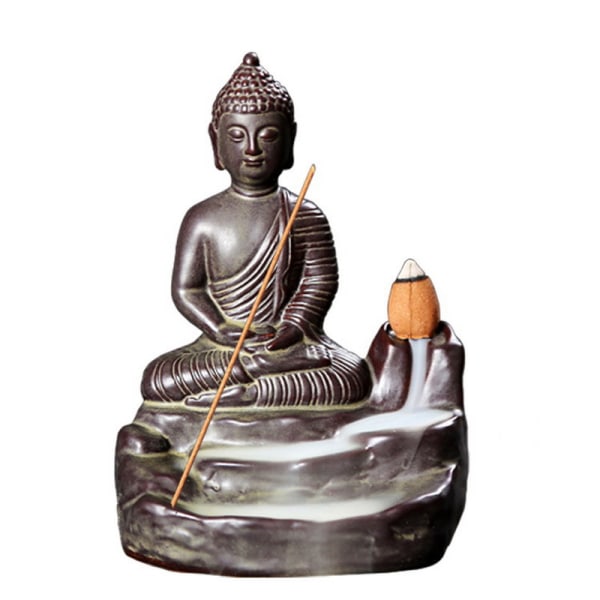 Zen Buddhism Rökelse Ljushållare, Rökelsepinnar Harts Buddha Meditation Rökelsehållare Brännare Inredningsartiklar för dekoration