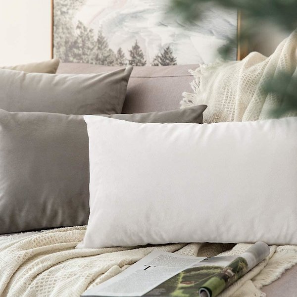 Set med 2 Dekorativa Sammetskuddfodral Soffa Kuddfodral Super Mjukt Mjuk Dekoration Hem Vardagsrum Sovrum För Soffa 2 Stycken 30x30cm Grå