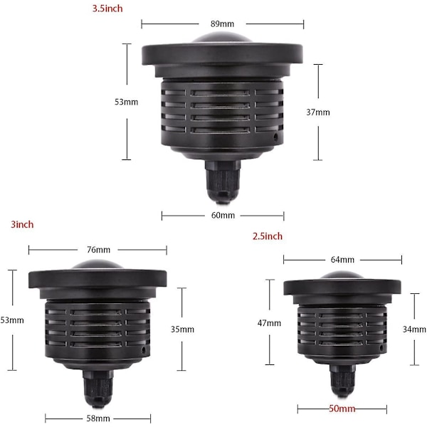 2-pack Universal Högpresterande 6.3 Vita LED Dimljus Dagsljus COB Isblå