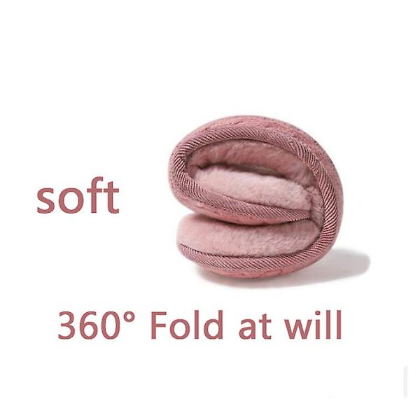 Ørevarmere Vinter Kvinner, Dame Vinter Ørevarmere Unisex Varme Strikket Ørevarmere Foldbar Ørevarmer For Kvinner Twist rosa Twist pink