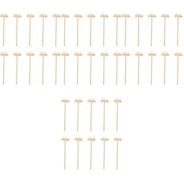 50 stk Unike Zen Hage Rake Slitesterk Bambus Te Kunst Hage Sandkasse Verktøy 40 stk 14X3.5CM 40 pcs 14X3.5CM