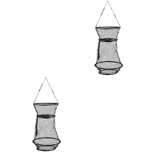 3 stk Foldbar Agnskast Garnfiskenet Bærbar Fiskeri Landing Net Reje Bur 2stk 25X25CM 2pcs 25X25CM