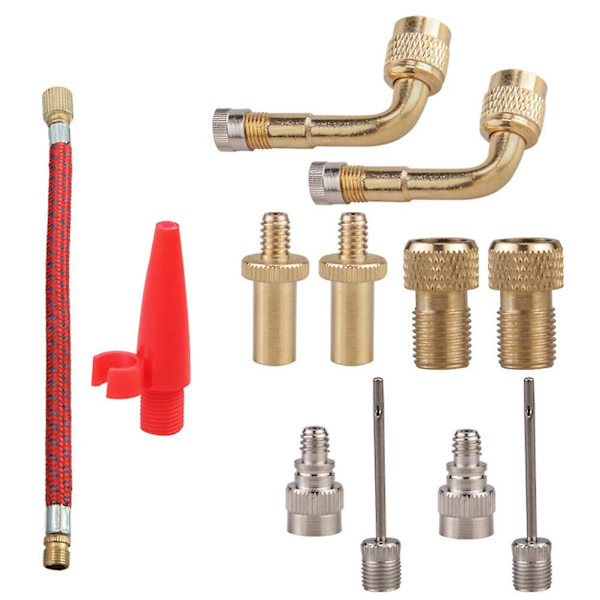 Bilpumpe Dekk Sykkelpumpe Adaptere Sykkelpumpe Tilbehør Motorsykkel Inflasjonskompressor Bil Luftinntak Silver 12X1X0.7CM