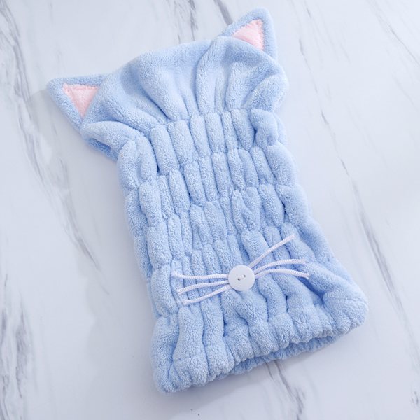 10 stycken hårtorkningshanddukshuva Snabbtorkande badhuva Mikrofiberhandduk Hårinpackning Korallfleece Superabsorberande handduk för kvinnor barn