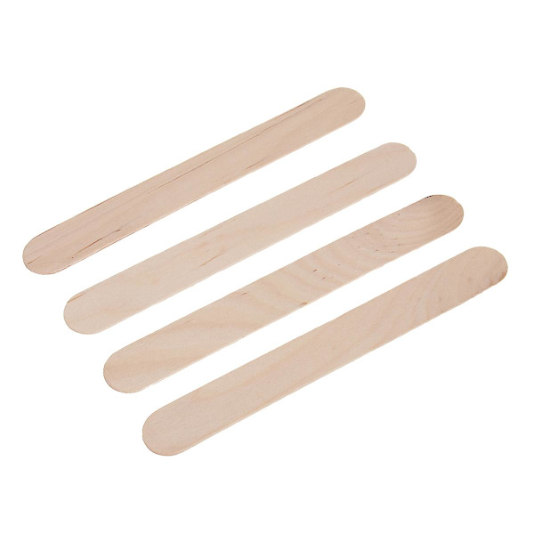50 st Eyebrow Wax Sticks Ansiktsvax Träpinnar Tungspatel