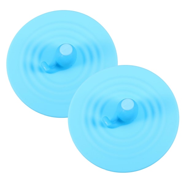 2pcs Silicone Mug Covers Dustproof Universal Cup Lids With Spoon HolderBlue10X10X3CM