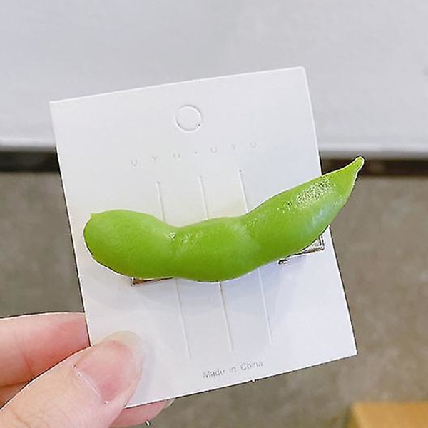 Bbq Hårnål Simulering Morsomme Hårtilbehør Grillspyd Hårklemme Edamame Edamame