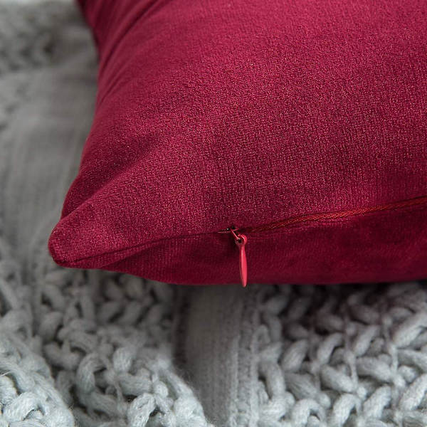 Set med 2 Sammetskuddfodral Dekorativa Soffa Kuddfodral Super Mjukt Mjukt Bekvämt Dekoration Hem Vardagsrum Sovrum För Soffa 65x65cm Brun