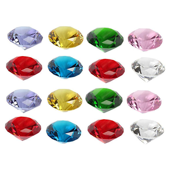 20 st Elegant Kristalldiamanter Delikat Dekorativ Diamantprydnad för Bröllop Hem Bridal Shower - 2*2cm