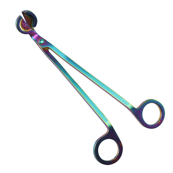 Stearinlysveke-trimmer, veke-klipper, veke-kutter, veke-sakser, for renere brenning og forhindring av røykavsetning (farget, 2 stk)