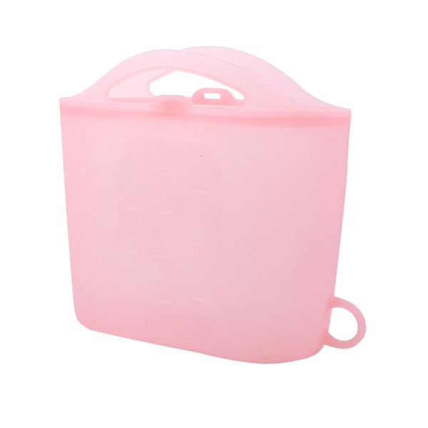 1000ml Matförvarings Påsar Silikon Tätning Frukt Färska Hållbara Påsar Grönsaker Förvaringspåse För Hemkök (rosa)Rosa16X21CM Pink 16X21CM