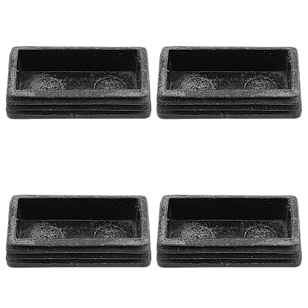4 st golvskydd för stege, stegebensdynor, gummifötter till stege, stegebenskydd Black 5x2.5cm