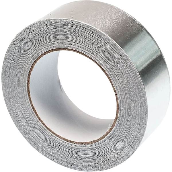 20 Meter Aluminiumtejp, Aluminium Limtejp, Värmebeständigt Tejp, Används För Tätning Av Rör Eller Annan Elektronisk Tillbehör (Silver)