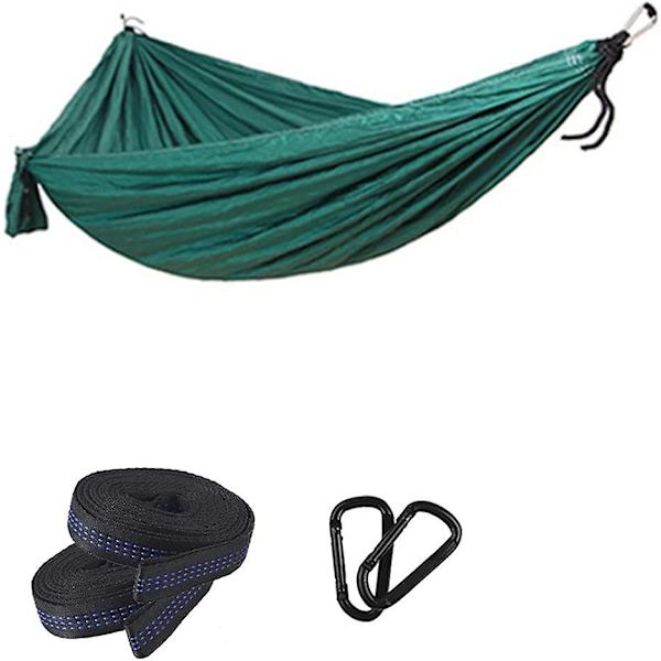 Lätt Bärbar Enkel Dubbel Hängmatta för Camping, Vandring, Resor, Ryggsäcksturer - Färgglad Nylon Fallskärmsduk Hängmatta Dubbel Hängmatta Utomhus D