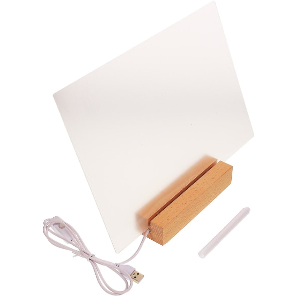 Toimistopöydän Akryyli Muistitaulu Työpöydän Kirjoitus Tabletti Työpöydän Muistitaulu Aikataulu Suunnittelija transparent 30X20X0.3CM