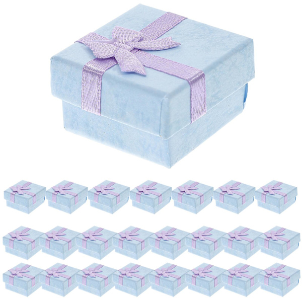 24 kpl Korurasia Korut Laatikot Lahjat Ranneke Lahja Kotelo Sormus Lahja Laatikko Korut Pakkaus Laatikot Sormus Säilytyslaatikot Violetti 4X4CM Purple 4X4CM