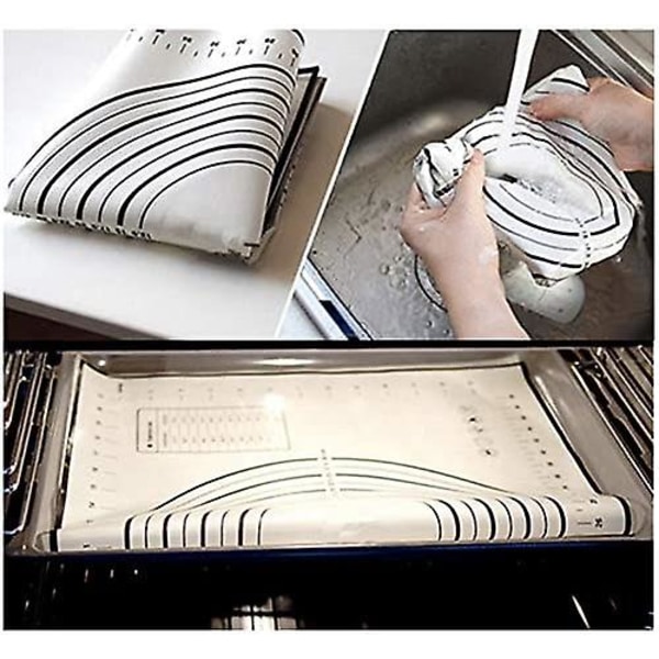 Silikon Bakmatta Non-stick - Bakplåtsfoder Återanvändbar, Flexibel, Non-stick, Lätt Att Rengöra