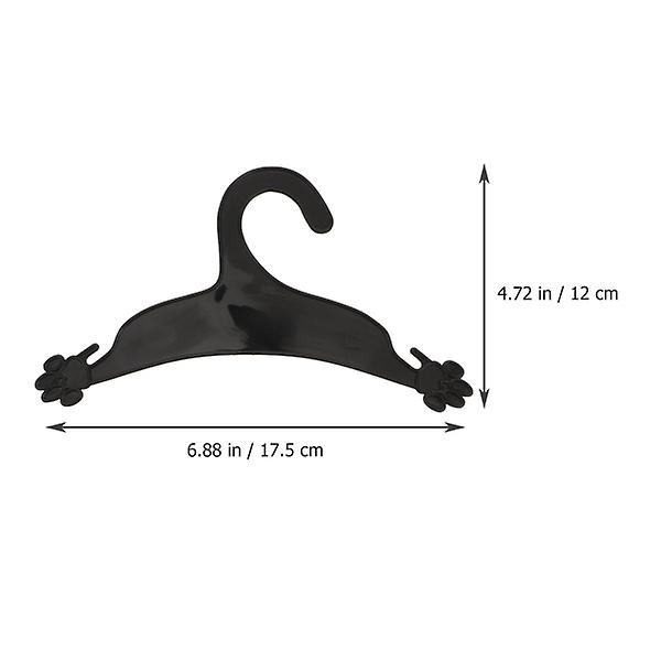 10 kpl Lemmikkieläinten Vaateteline Koiran Kynnen Muotoinen Vaateteline Koiran Vaateteline Kotiin Musta 17.5X12CM Black 17.5X12CM