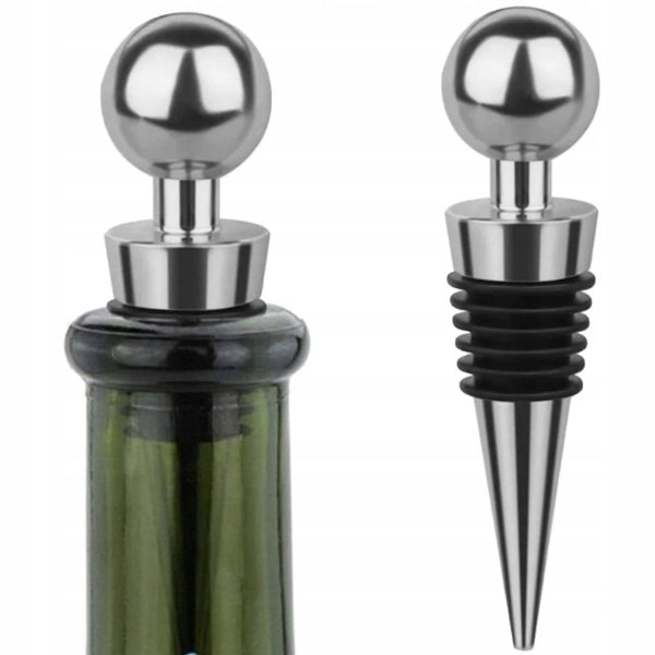 Vinstoppere Rund hode stål kule sink aluminium legering metall vinstoppe Krydderflaske stopper