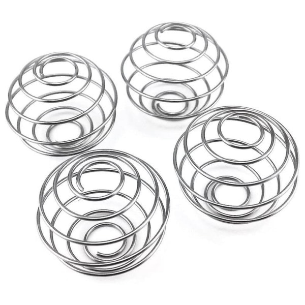 4 stk. Rustfritt Stål Vårkule Miksing Trådvisp Ball For Shaker Cup Flaske Mixer