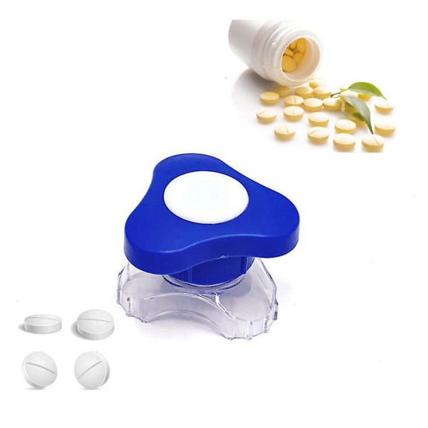 Bærbar Pilleknuser Plast Tablettpulveriserboks Pillekutter Splitter For Barn
