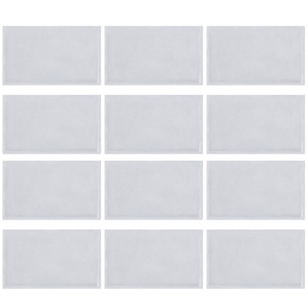 12 kpl Itsekiintopintaisia Muovipusseja Tarra-Tarroilla Järjestämiseen Ja Suojeluun (läpinäkyvä) Transparent 12pcs 10X6cm