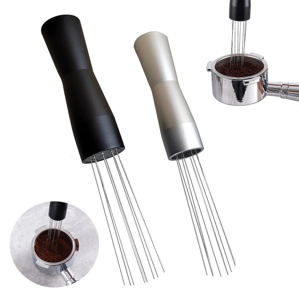 Espresso Kaffeomrører, Espresso Distribusjonsverktøy, Verktøy Espresso Barista, Rustfritt Stål Distribusjon (2 stk)